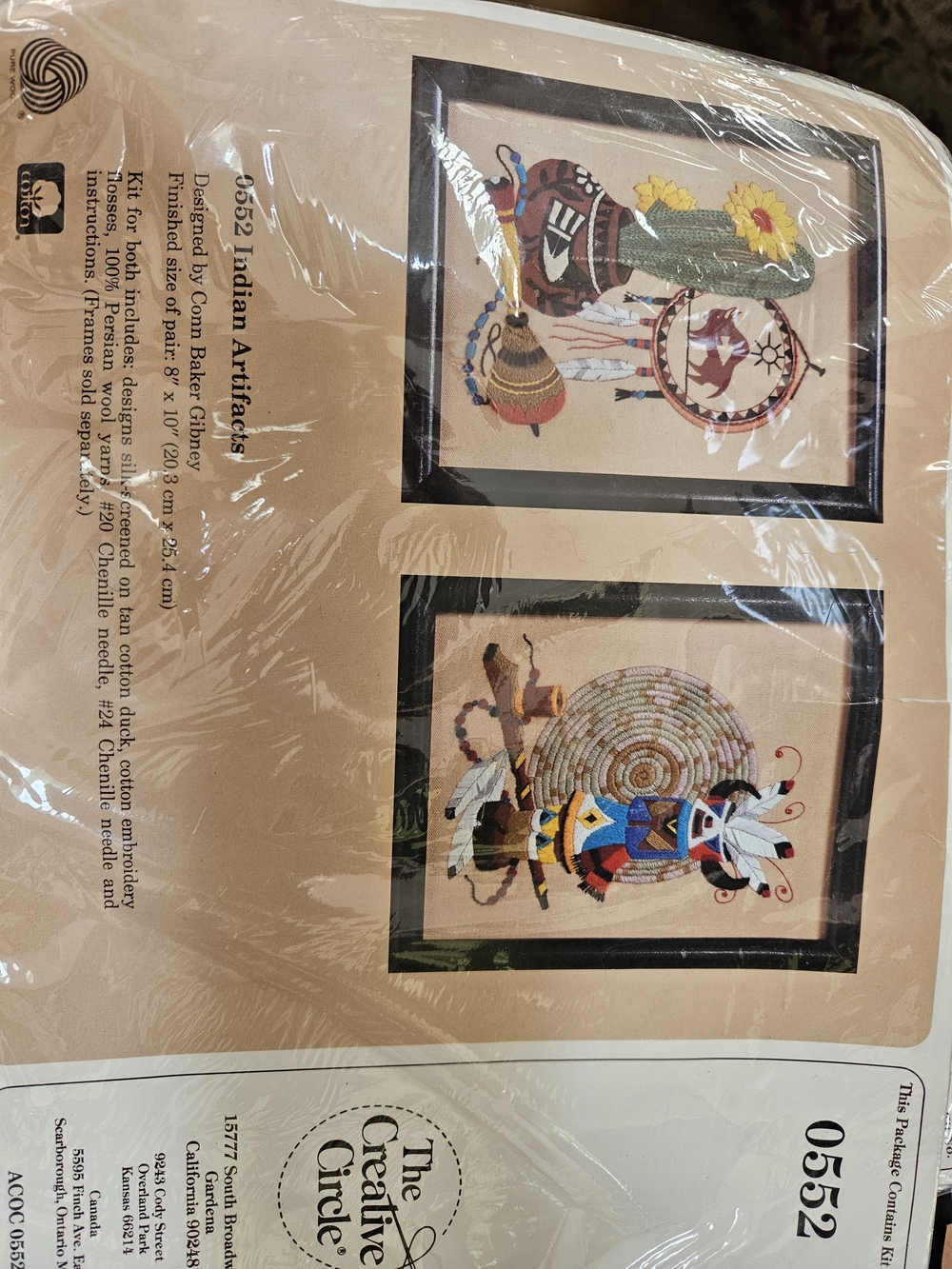 The Creative Circle 'Indian Artifacts' Embroidered Wall Art Set - Multi-Color